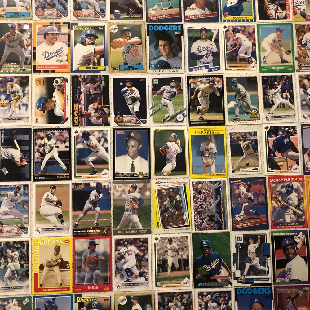 70 Los Angeles Dodgers baseball cards Freddie Freeman LaSorda Piazza Betts